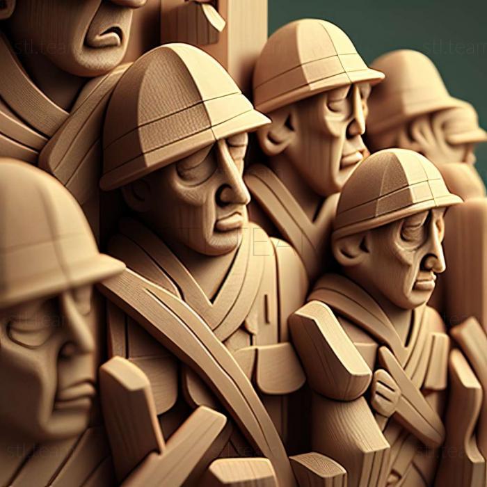 3D model Toy Soldiers game (STL)